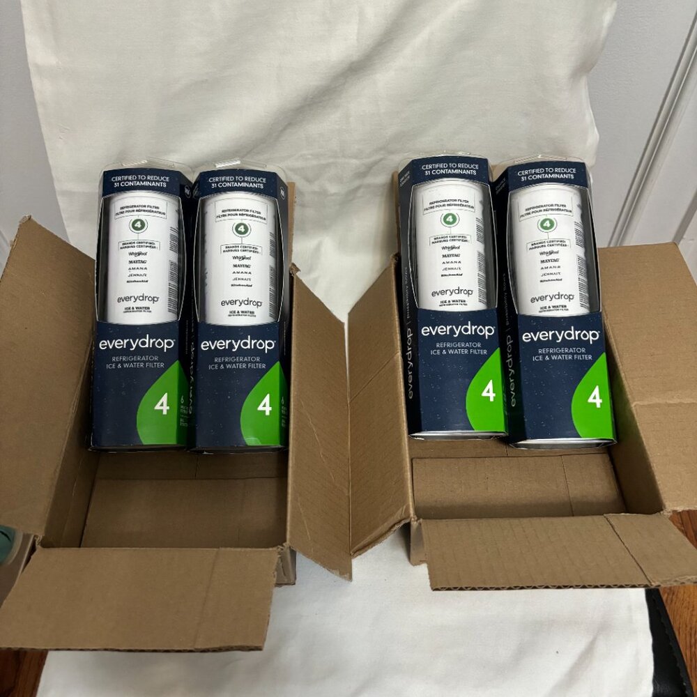 EveryDrop by Whirlpool EDR4RXD1 Refrigerator Ice Filter 4 (4 Pack) NEW
